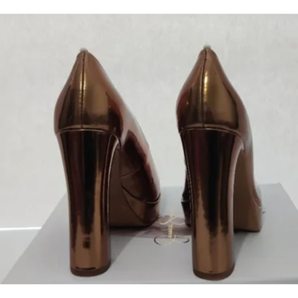 Jessica Simpson Glynis Bronze Mirror Metallic High Heel Pumps Size 8.5 NWT - Picture 4 of 5